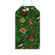 Christmas Food Gift Label in Groen