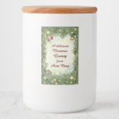 Christmas Food Label Voedselcontainer Etiket (Voorkant)