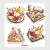 Christmas Foodie Drink bakken Sticker (Vel)