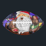 Christmas Football Gift Santa and Reindeers - Fun<br><div class="desc">Funny Santa and Reindeers kerstparty - Cheers Cartoon Celebration Painting Fun Collectie - Kies / voeg uw unieke tekst / naam / kleur toe - maak uw speciale cadeautje - vergroot en verwijder / voeg elementen toe - afbeelding / tekst met aanpassingsgereedschap. Het schilderen en het Ontwerp door MIGNED. Zie...</div>