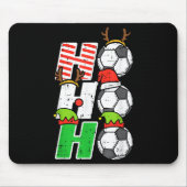 Christmas Football Ho Ho Ho Soccer Xmas Srt Men Wo Muismat (Voorkant)