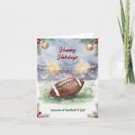 Christmas Football Holiday Greeting Cards Feestdagen Kaart