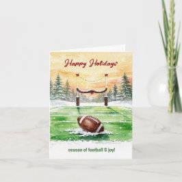Christmas Football Holiday Greeting Cards Feestdagen Kaart