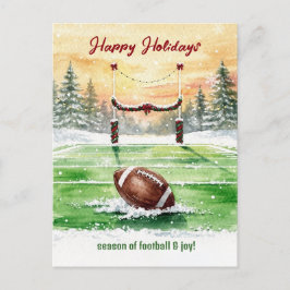 Christmas Football Holiday Greeting Cards Feestdagenkaart