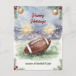 Christmas Football Holiday Greeting Cards Feestdagenkaart