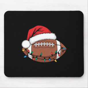 Christmas Football Player Xmas Lights Santa Sports Muismat