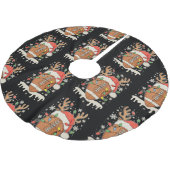 Christmas Football Santa Hat Reindeer Xmas Lights Kerstboom Rok (Gekanteld)