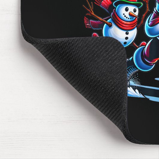 Christmas Football Santa Playing Football  Muismat (Hoek)