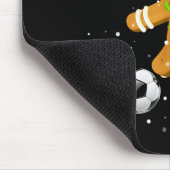 Christmas Football Soccer Gingerbread Player  Muismat (Hoek)