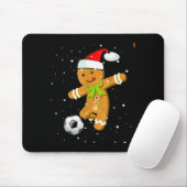 Christmas Football Soccer Gingerbread Player  Muismat (Met muis)