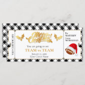 Christmas Football Ticket, Verrassingscadeaubon (Voorkant / Achterkant)