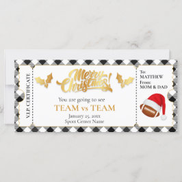 Christmas Football Ticket, Verrassingscadeaubon