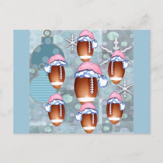 CHRISTMAS-FOOTBALLS FEESTDAGENKAART (Voorkant)