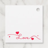 Christmas for love bedankjes labels (Achterkant)