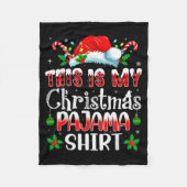 Christmas For Men Women This Is My Christmas Pajam Fleece Deken (Voorkant)