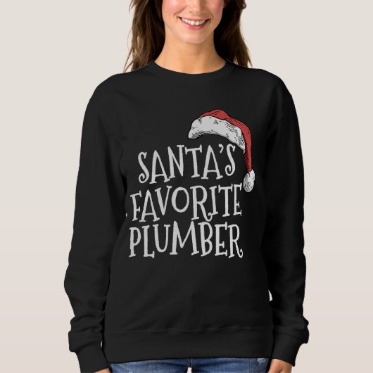 Christmas for plumbers Santa's favorite plumber Trui (Voorkant)
