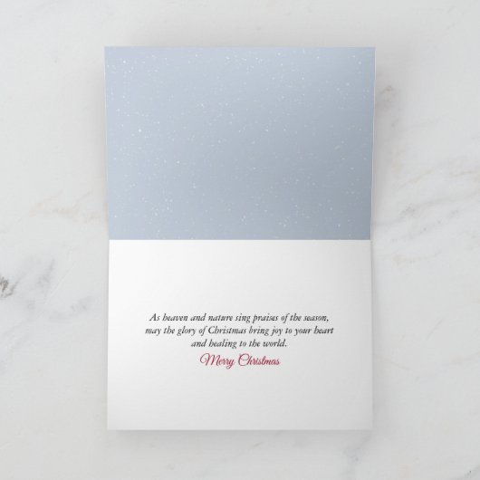 Christmas Forest Animals Caroling In Winter Woods Kaart (Binnen)