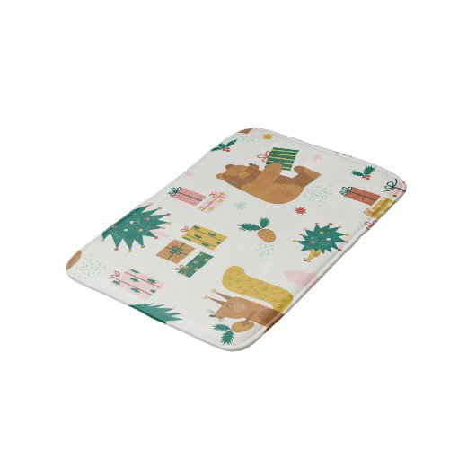Christmas Forest Dieren:  vibe Badmat (Gekanteld)