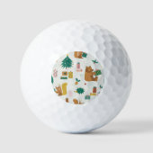 Christmas Forest Dieren: vibe Golfballen (Voorkant)