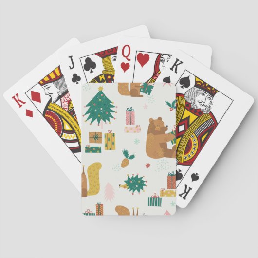 Christmas Forest Dieren:  vibe Pokerkaarten (Achterkant)