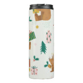 Christmas Forest Dieren: vibe Thermosbeker (Achterkant)