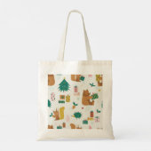Christmas Forest Dieren:  vibe Tote Bag (Achterkant)