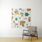 Christmas Forest Dieren: vibe Wandkleed (In Situ (horizontaal))
