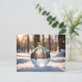 Christmas Forest Ornament Feestdagenkaart (Staand voorkant)