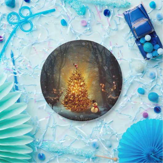 Christmas Forest                                 . Papieren Bordje (Feest)