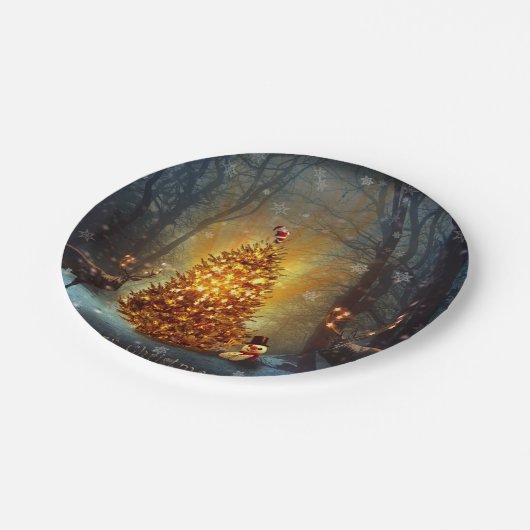 Christmas Forest                                 . Papieren Bordje (Gekanteld)