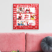 CHRISTMAS FOTO COLLAGE-VOLLEDIG CANVAS AFDRUK (Insitu (Woonkamer))