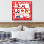 CHRISTMAS FOTO COLLAGE-VOLLEDIG CANVAS AFDRUK (Insitu (Slaapkamer))