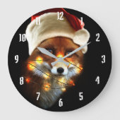 Christmas fox grote klok (Voorkant)