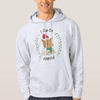 Christmas Fox houdt van koffie Hoodie