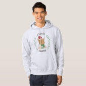 Christmas Fox houdt van koffie Hoodie (Voorkant volledig)