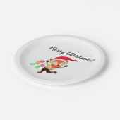 Christmas Fox Paper Party Borden Papieren Bordje (Gekanteld)