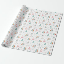 Christmas Fox Snowman Custom Naar en Van Naam