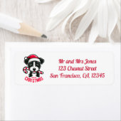 Christmas Fox Terrier - Retouradres Etiket (Insitu)