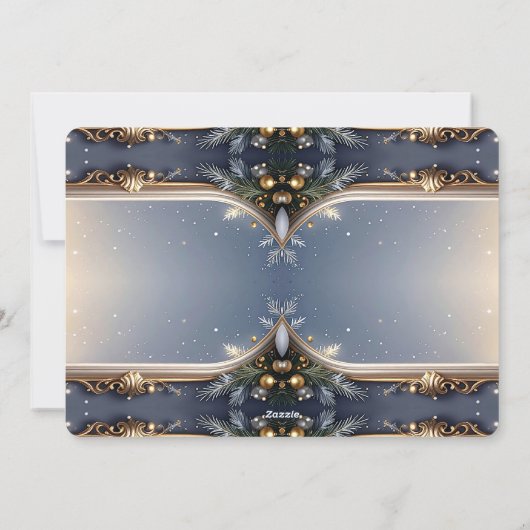 Christmas Frame Holiday Card Feestdagenkaart (Achterkant)