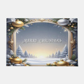 Christmas Frame Holiday Doormat Deurmat (Voorkant)