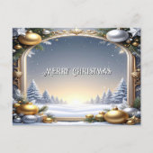 Christmas Frame Holiday Postcard Briefkaart (Voorkant)