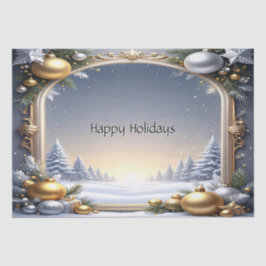 Christmas Frame Holiday Tissue Paper Tissuepapier