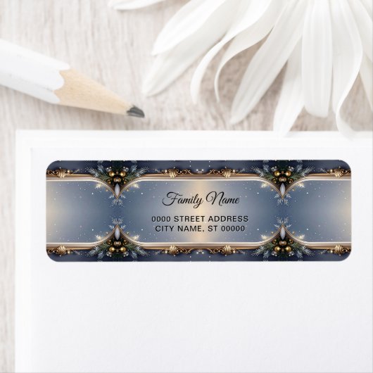 Christmas Frame Return Address Label (Insitu)
