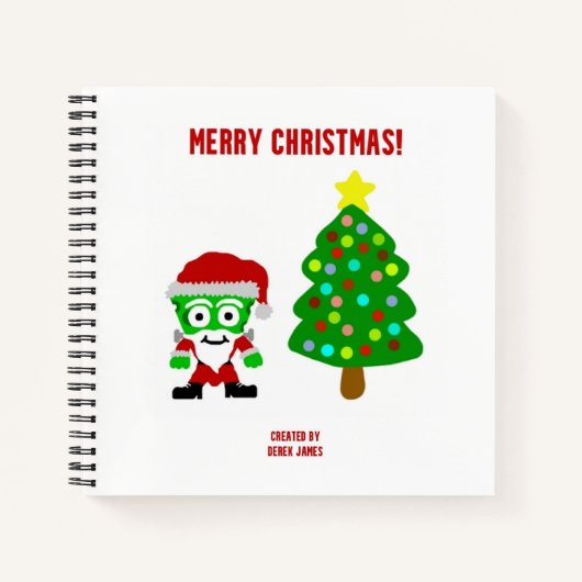 Christmas FrankenCheese Spiral Notitieboek (Voorkant)