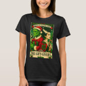 Christmas Frankenstein And Bride The Lovers Tarot  T-shirt (Voorkant)