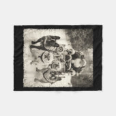 Christmas French Bulldog  Fleece Deken (Voorkant (Horizontaal))