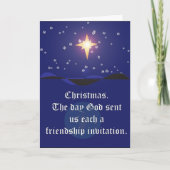 Christmas: Friendship Invitation Card (Voorkant)