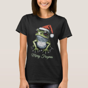 Christmas Frog Cottagecore Victoriaans T-shirt