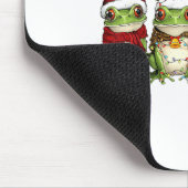 Christmas Frog Crew Santa Elf Reindeer Xmas Lights Muismat (Hoek)