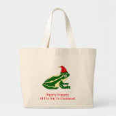 Christmas Frog Tote Bag (Voorkant)